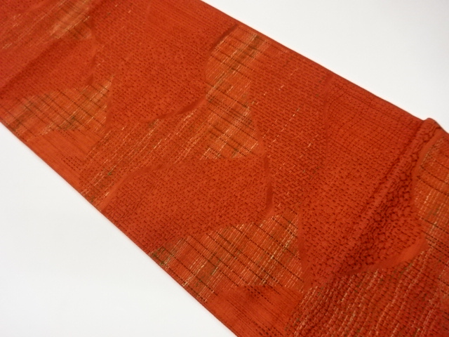 JAPANESE FUKURO OBI / CHIKUZEN HAKATA / WOVEN WAVY STRIPE
